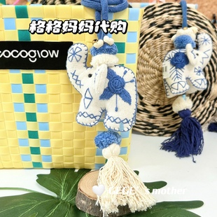 【补货】泰国清迈小象手工布艺刺绣挂件包包挂饰旅游纪念品礼物