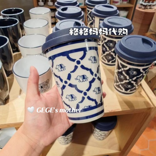 泰国代购goodgoods马克杯咖啡杯牛奶杯户外ins风瓷杯子