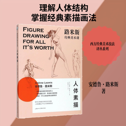 正版现货 路米斯经典美术课 上海人民美术出版社 (美)安德鲁·路米斯(Andrew Loomis) 著;张丽英 译 著 绘画（新）