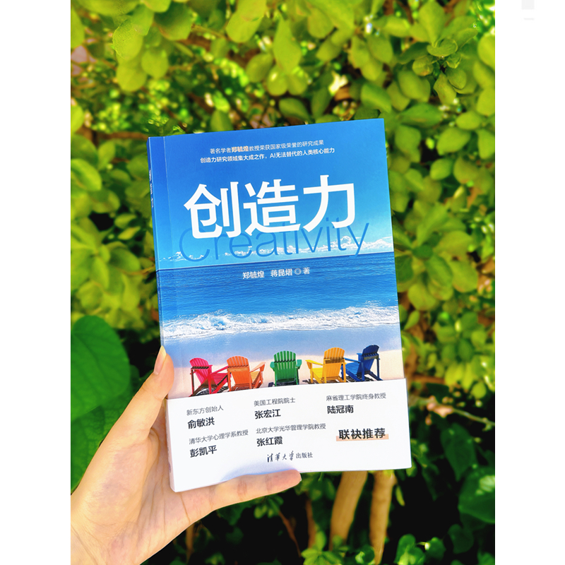 【正版新书】 创造力 郑毓煌 蒋昆 清华大学出版社 附赠创造力测试题 俞敏洪李尚龙赵健彭凯平推荐新书 家庭教育职场破局 书籍