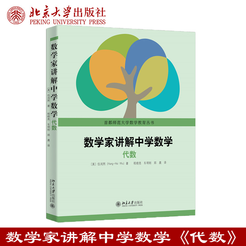 现货正版 数学家讲解中学数学——代数 伍鸿熙 著 中学数学 代数教材 首都师范大学数学教育丛书 北京大学出版社9787301364604图片