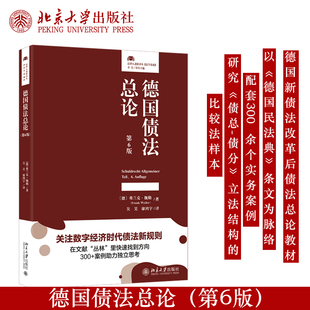 预售北大 德国债法总论第6版 第六版 弗兰克·魏勒著 德国债权法 德国新债法改革后债法总论教材 配套300  余个实务案例法的理论