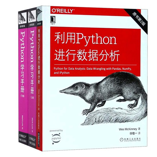 利用Python进行数据分析(原书第2版)+Python学习手册(上下原书第5版)（共3册） BK