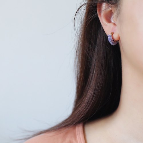 cloudcity原创设计耳扣坦桑石