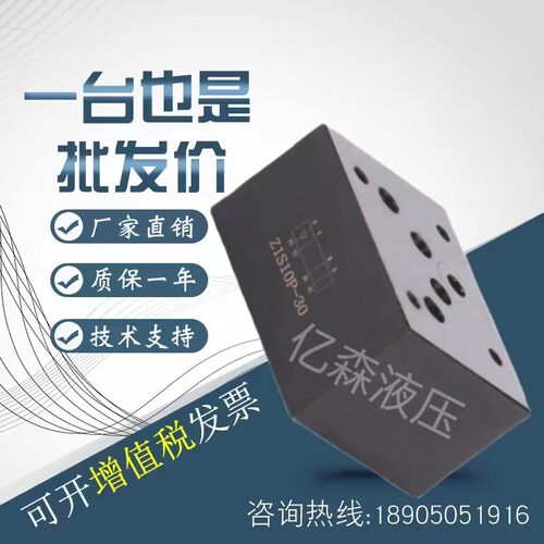 叠加式液控止逆阀Z1S6P1/Z1S10P1/T1/E1/D1/C1/A1/B1F1-30B液压阀