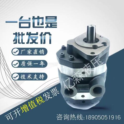 工程机械吊车铲车设备大流量双联齿轮泵2CB-FC10/16/25/32/40/50
