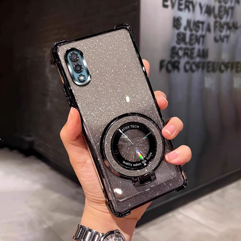 四角防摔带磁吸支架适用于适用三星M02手机壳sxM02全包3星Mo2软简约男网红女潮新款个性外壳透明电镀保护套