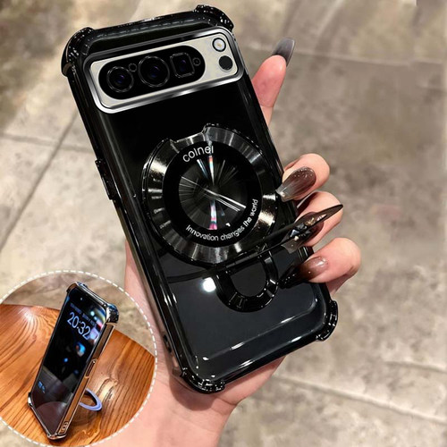 四角防摔支架适用GOOGLE PIXEL8pro手机壳全包外壳透明男女保护套