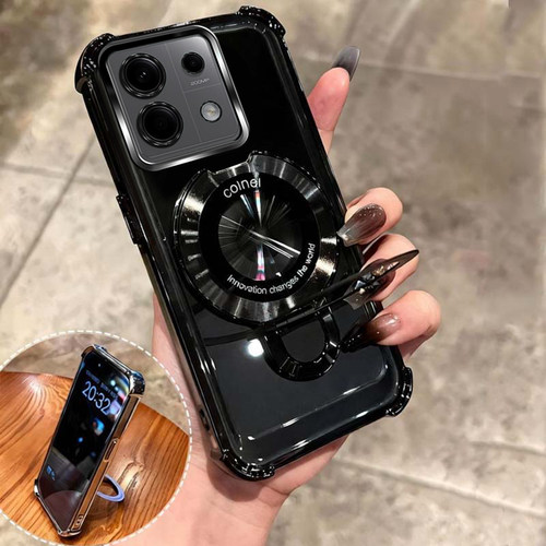 四角防摔支架适用适用红米Note13pro 4G手机壳简约外壳透明保护套