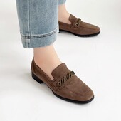 德国Gabor嘉步嘉宝女鞋 32.433 牛皮软底低跟乐福鞋 春夏新品 时尚