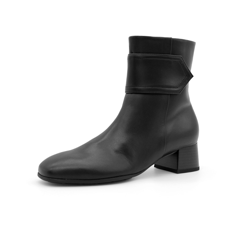 德国进口Gabor真皮时装中跟短靴