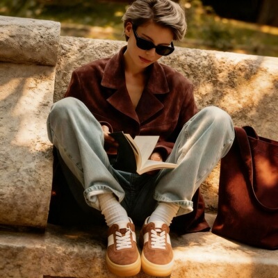 德国Gabor山羊皮休闲厚底德训鞋