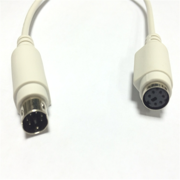 ps2接口圆头键盘延长线连接线