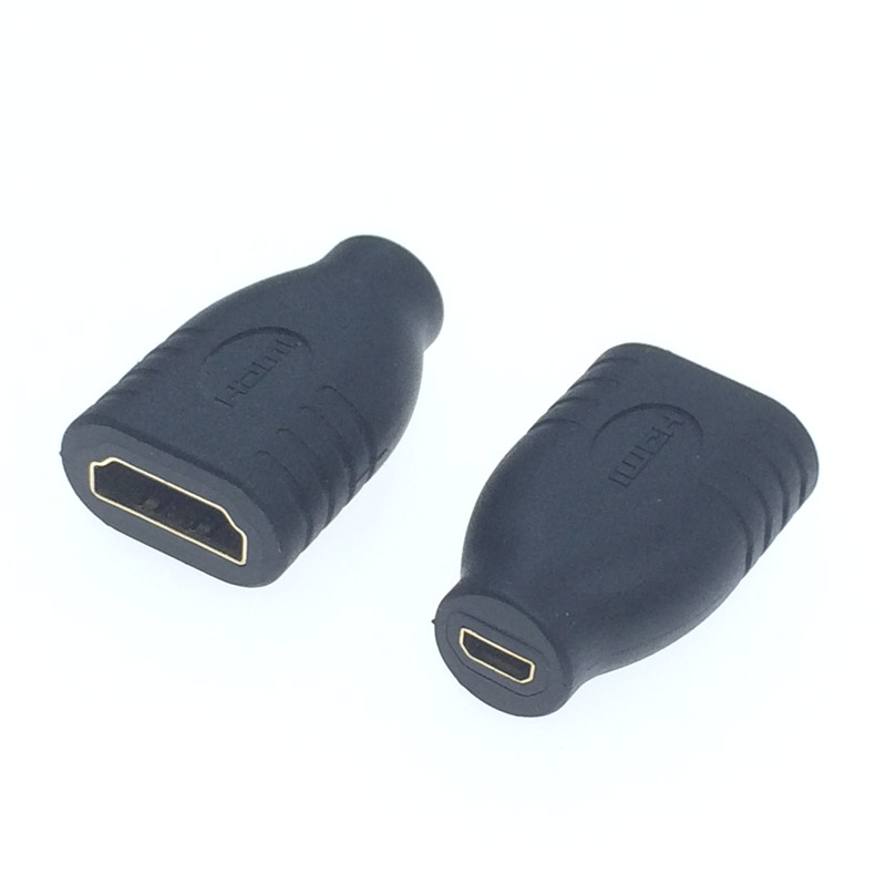 手机单反平板电脑相机连接电视投影Micro HDMI转HDMI母对母转接头