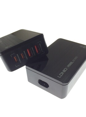LDNIO手提电脑适配器USB-C多功能PD65W笔记本充电器QC3.0手机快充