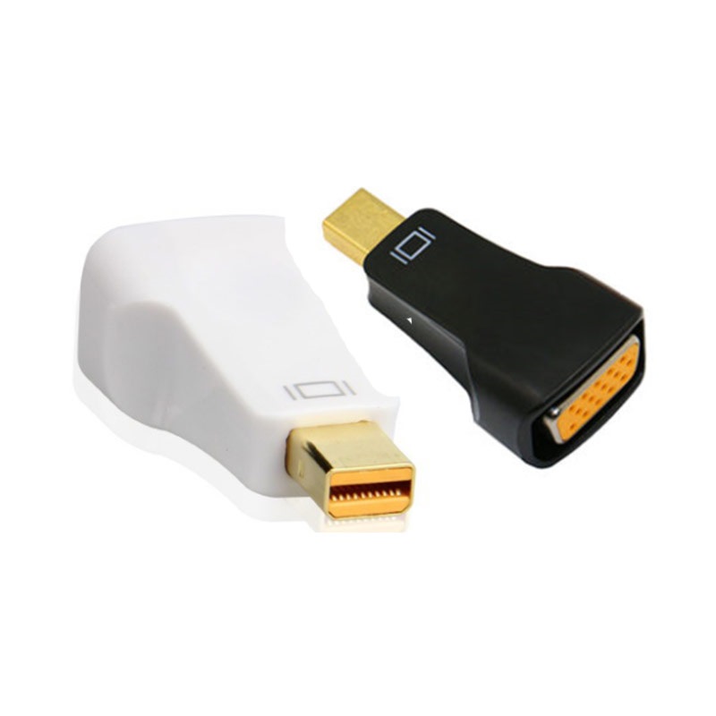 雷电MiniDP转VGA转接头笔记本电脑迷你dp转VGA显示器投影仪转换器