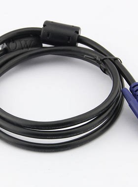 HDMI转VGA公数据线电脑电视转换线带芯片连接线传输线双磁环1.8米