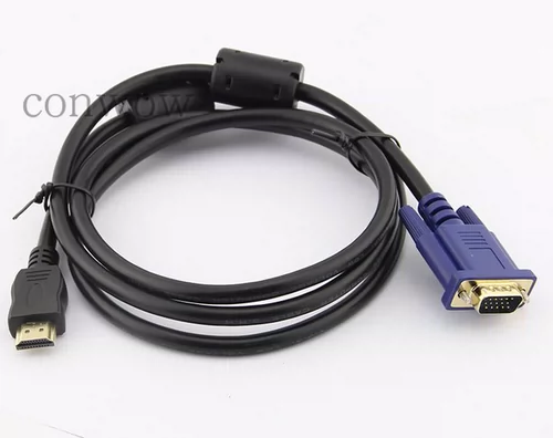 HDMI в VGA Public Data Cable Кабель телевизионной линии телевизора с помощью подключения к чипсу двойное магнитное кольцо 1,8 метра