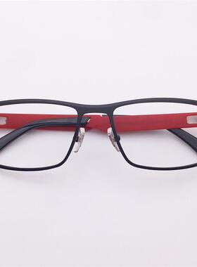 珍藏孤品外贸原单黑色合金全框方框TR90防过敏镜腿文艺气质眼镜