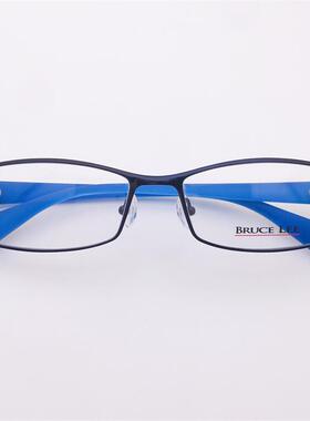 外贸原单日本订单蓝色超轻纯钛镜框TR90防过敏镜腿近视眼镜架男女