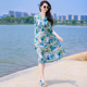 沙滩裙显瘦波西米亚棉绸连衣裙 三亚旅游女装 海边度假 2025新款