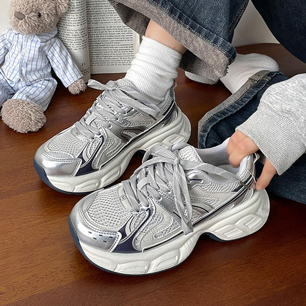 2025春秋季新款增高老爹鞋