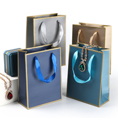 手提袋 珠宝首饰袋 烫金包装 饰品礼品纸袋子尺寸LOGO定做定制批发