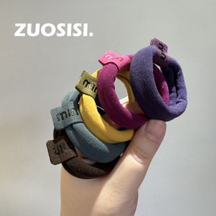 ZUOSISI儿童高弹力头绳皮筋 幼儿园女童学生马尾皮标韩系彩色发圈