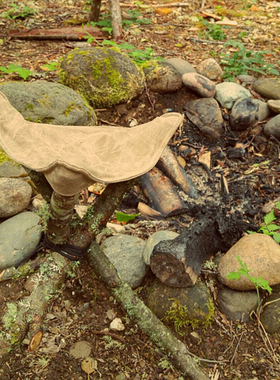 Primitiv 户外露营便携折叠三角帆布凳16安帆布马扎DIYbushcraft