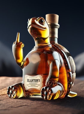 趣味乌龟威士忌酒瓶Animal Whiskey Bottle酒吧创意摆件玻璃工艺