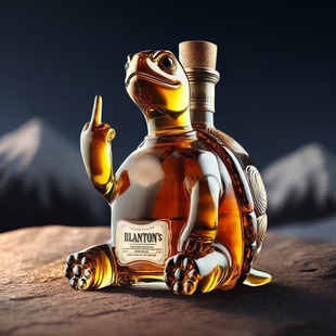 趣味乌龟威士忌酒瓶Animal Whiskey Bottle酒吧创意摆件玻璃工艺