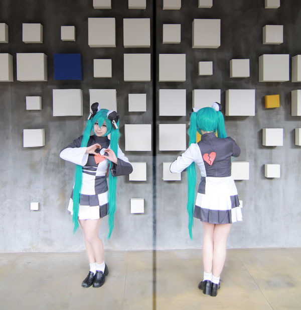 【MY Glory】vocaloid表里情人初音120cm虎卡直发cos假发