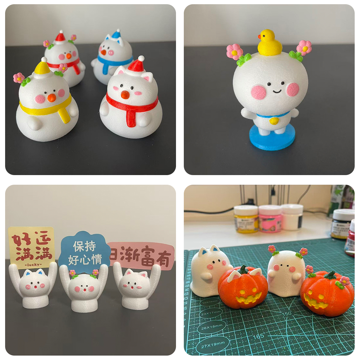 二花桃小仙创意摆件治愈系解压节日礼物生日礼物