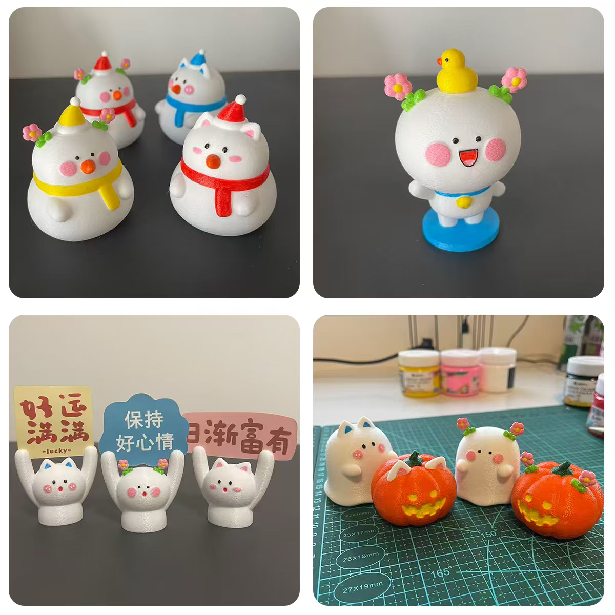 二花桃小仙创意摆件治愈系解压节日礼物生日礼物