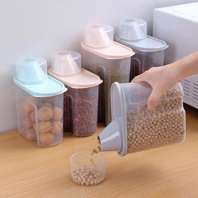 五谷杂粮储物罐带量杯收纳盒食品