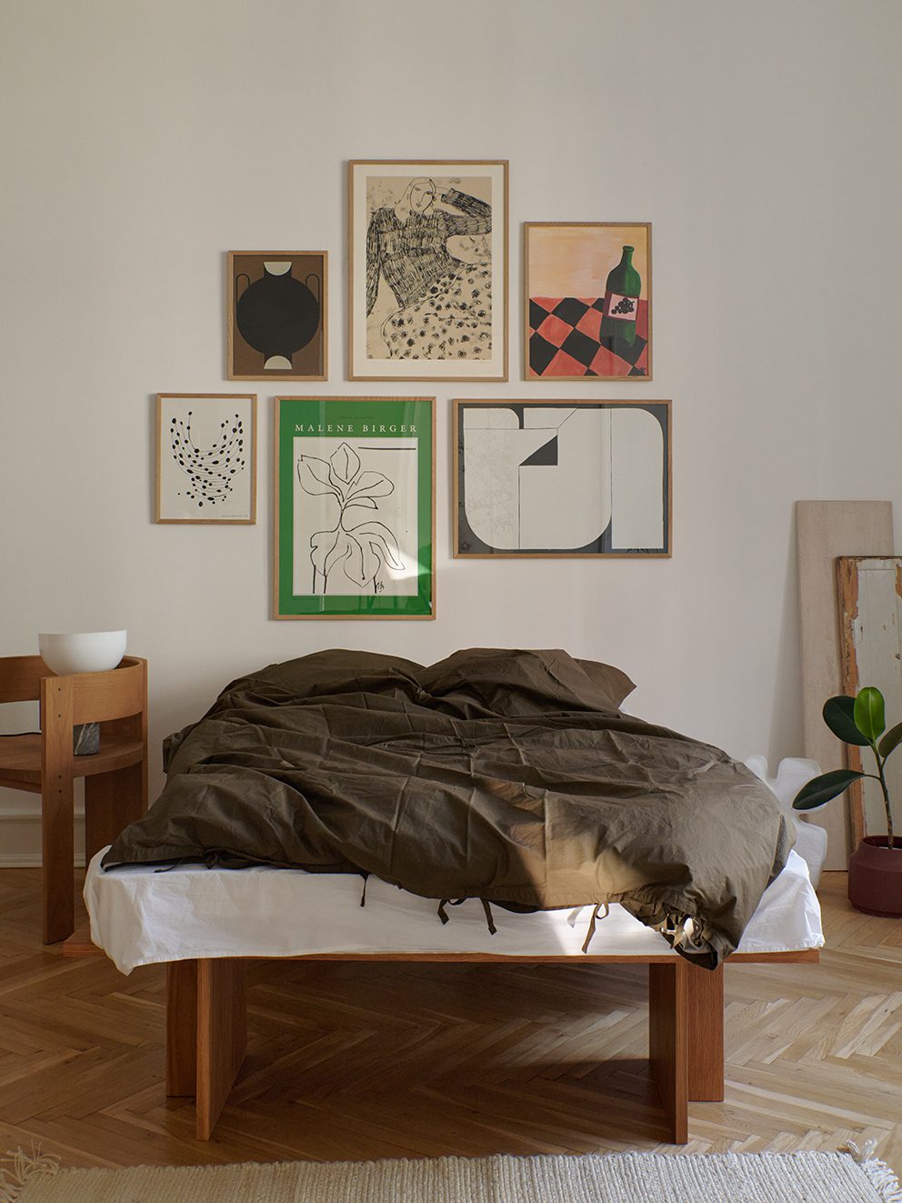 北欧简约抽象几何插画海报客厅沙发背景墙组合装饰画艺术画芯定制图片
