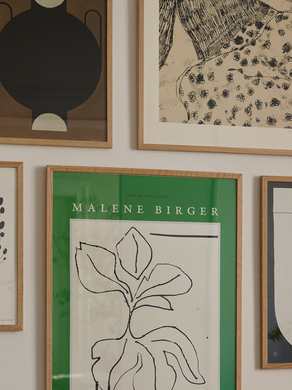 北欧简约抽象几何插画海报客厅沙发背景墙组合装饰画艺术画芯定制图片