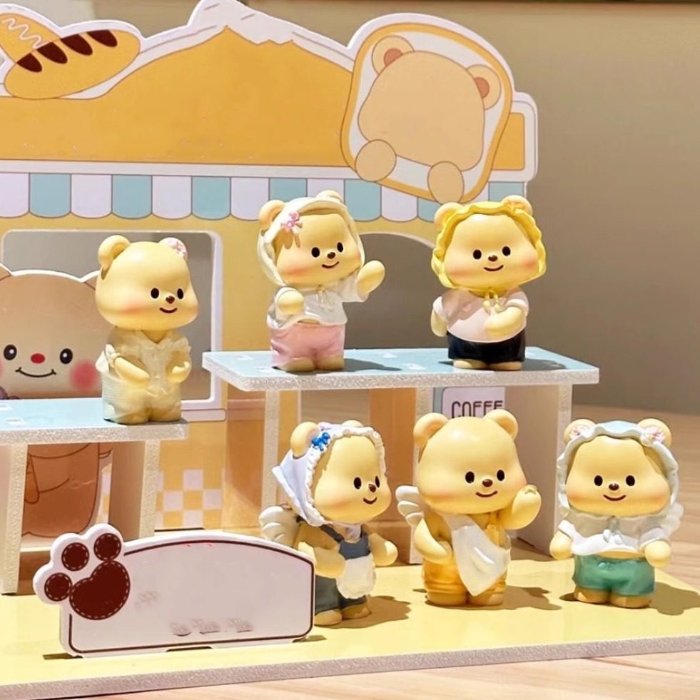 奶油小熊网红爆款黄油小熊换衣盲盒周边公仔可爱桌面摆件女生礼物,模玩/动漫/周边/娃圈三坑/桌游,潮玩盲盒,淘宝优惠券,粉丝福利购,淘宝优惠卷