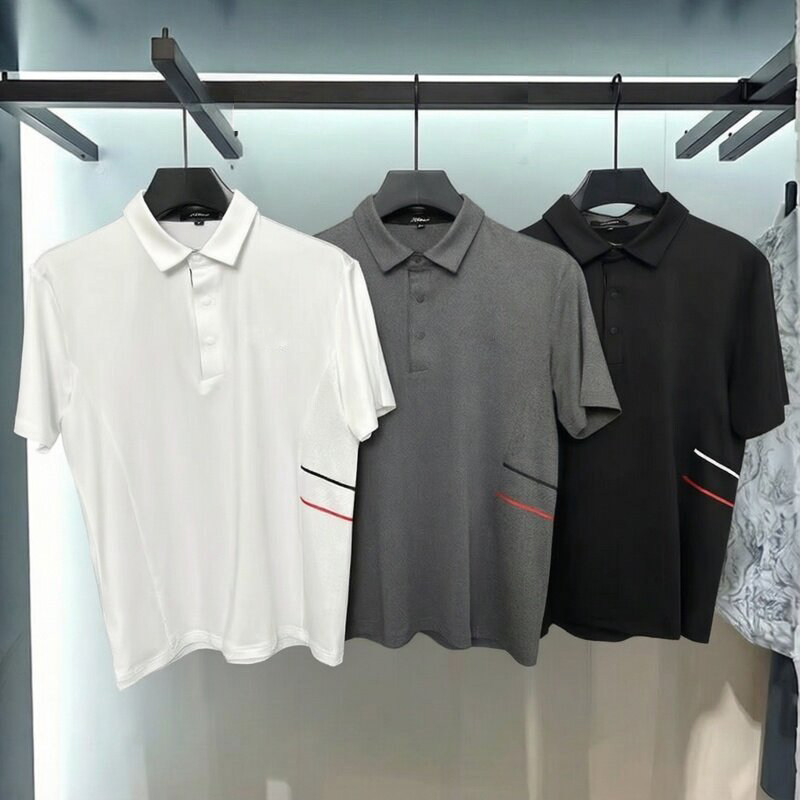 夏季高尔夫男士速干透气短袖T恤