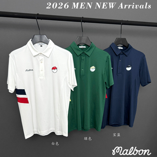 新款高尔夫短袖T恤男速干透气球衣情侣服装男修身上衣弹力polo衫