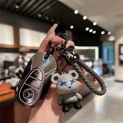 奔驰钥匙套eqe350 eqe500车glc300l CLE300 C350eL潮流壳新S级扣