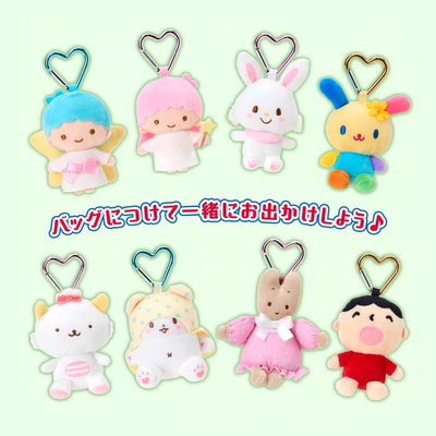 【国内现货】日本三丽鸥新款爱心扣啵啵兔焦糖兔茉莉兔kitty挂件