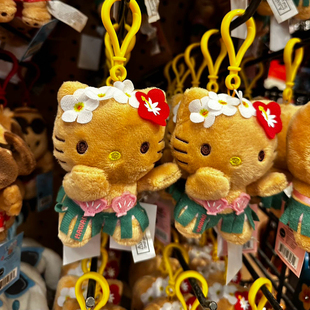 【国内现货】三丽鸥夏威夷限定黑皮菠萝kitty草裙尤克里里库洛米