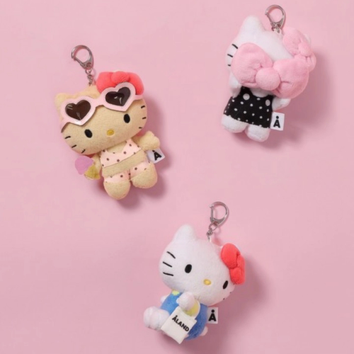 【9月预约】日本三丽鸥黑皮ALAND×HelloKitty联名毛绒挂件