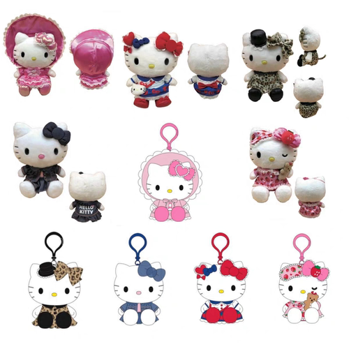 【12月在途】美版三丽鸥 马年限定草莓连衣裙时装kitty挂件合集