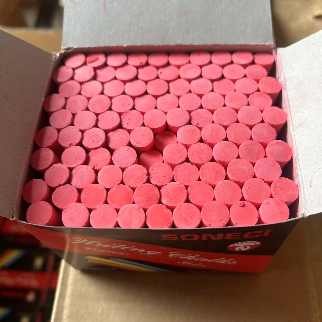 100支红色粉笔彩色粉笔白色粉笔蓝色粉笔黄色粉笔绿色粉笔单色粉