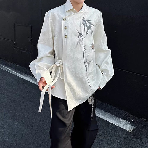 智快鱼1943S单农ggvv潮牌ushi男装bsija乔治白2026新款拓之风衬衫