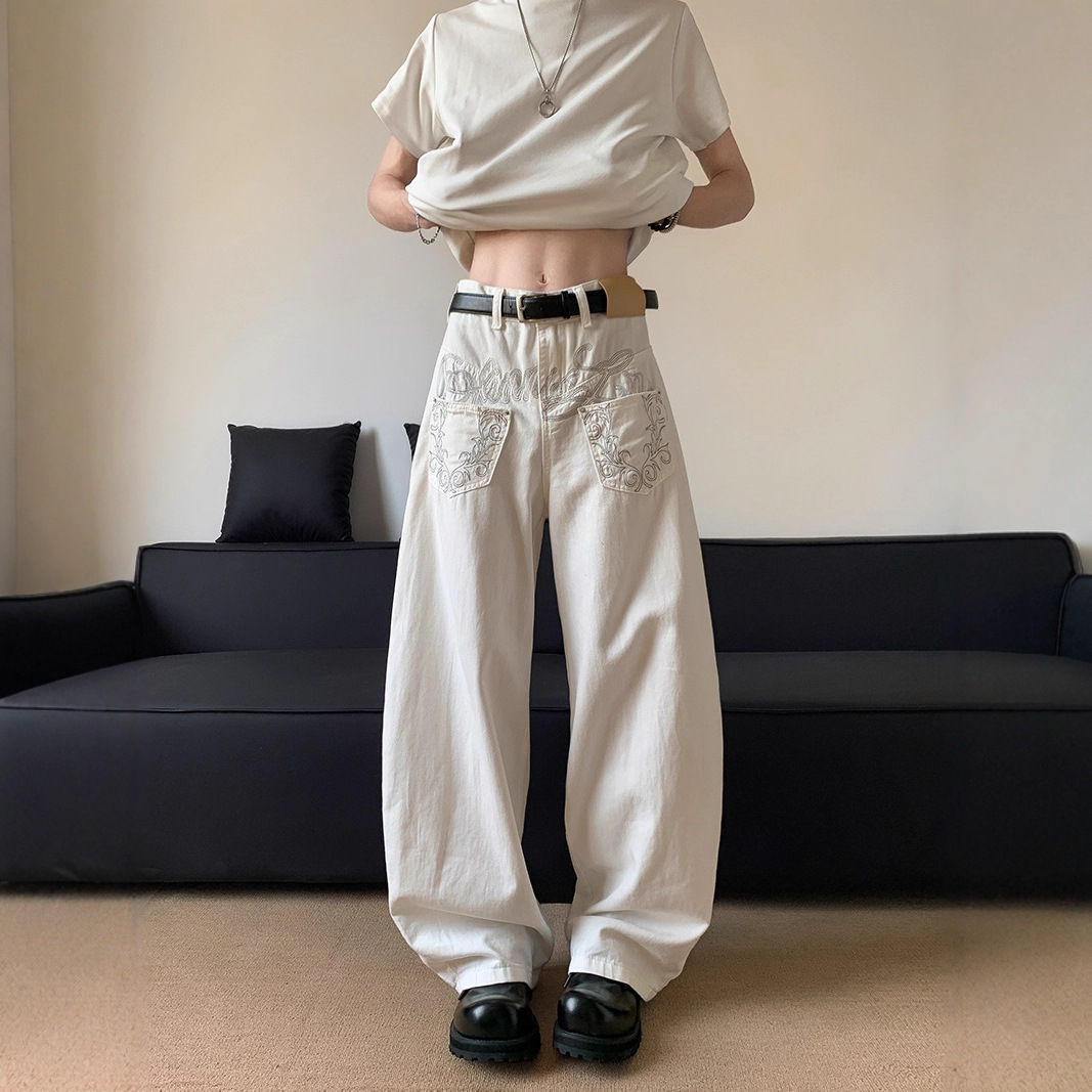 智快鱼潮流前线2025新款崔布局g5g6青少年男装帅气学生潮流牛仔裤