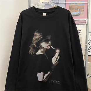 智快鱼潮牌ggvv高级感2025新款忘不了青少年男装帅气学生潮流卫衣