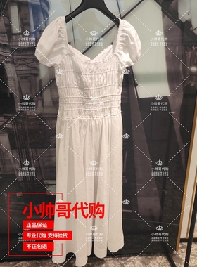 现货1SY2080980 6A欧时力 2025年夏季专柜正品纯色翻领漏背连衣裙